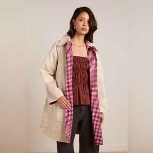 Damson Madder Reversible Trench Coat
